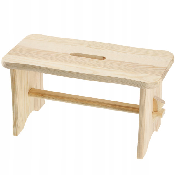 Taboret Drewniany Kuchenny Stołek Solidny Podest 110446