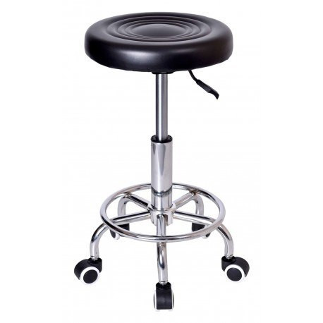 Taboret fryzjerski kosmetyczny Monza czarny 334679
