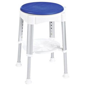 Taboret pod prysznic, obrotowe siedzisko, wys. 41,5-59 cm 180597 Taboret pod prysznic, obrotowe siedzisko, wys. 41,5-59 cm 180597