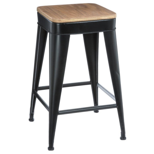 Taboret - stołek czteronożny, metalowy, barowy 207799