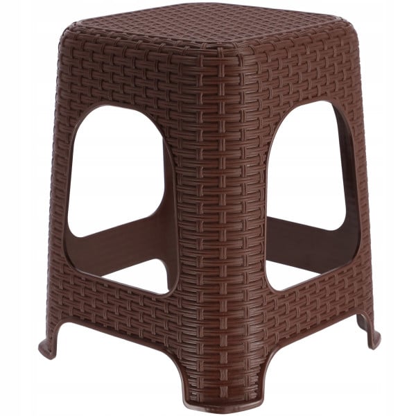Taboret Stołek Kuchenny Krzesło Brązowy 120kg 110456