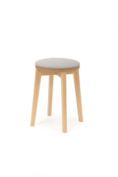 Taboret tapicerowany tkanina Megan 703 nogi buk naturalny 963795