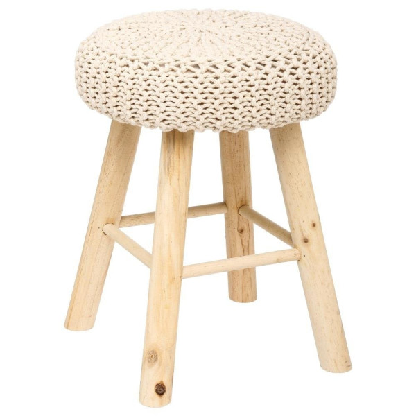 Taboret tapicerowany w stylu retro, 43 x 32 cm 107016