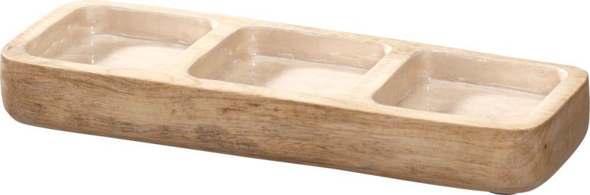 Taca do serwowania z drewna mango 29.5x10.5x3.5 cm 1038924