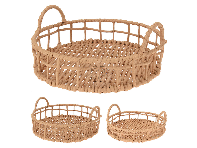 Taca Natural papierowa 25 cm brązowa 45475