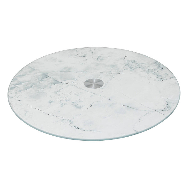 Taca obrotowa szklana, efekt marmuru, Ø 32 cm 413143