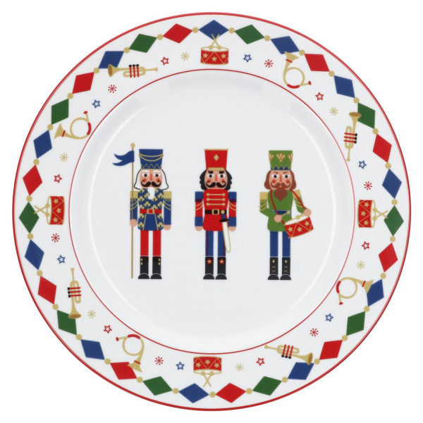 Taca okrągła do serwowania The Christmas Band - Biały, 31 cm 674254