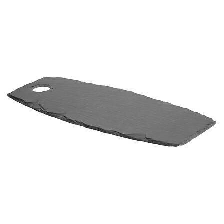 TACA Z NATURALNEGO ŁUPKA prostokątna czarna 45x18 cm 594177