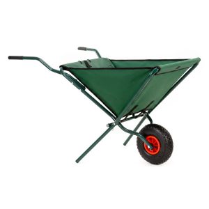 Taczka ogrodowa składana 50 L stalowa 116 x 64 x 65 cm lekki wózek 1034186 Taczka ogrodowa składana 50 L stalowa 116 x 64 x 65 cm lekki wózek 1034186