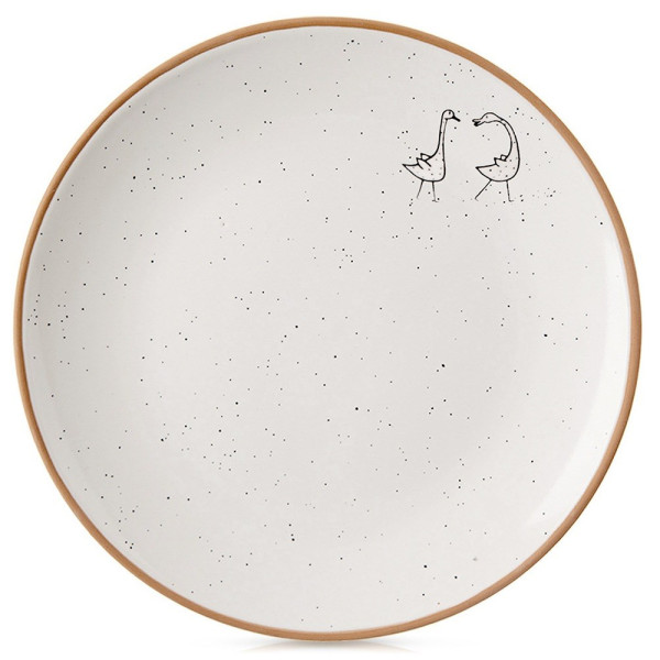 Talerz deserowy ceramiczny beżowy 20 cm 797403