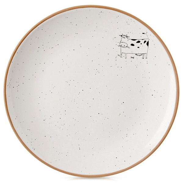 Talerz deserowy ceramiczny beżowy 20 cm 797406