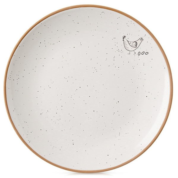 Talerz deserowy ceramiczny beżowy 20 cm 797399