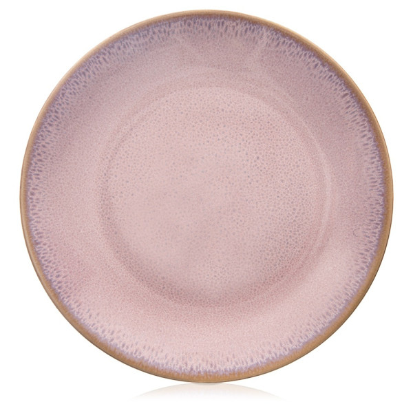Talerz deserowy ceramiczny różowy GLAZE 20,5 cm 790796