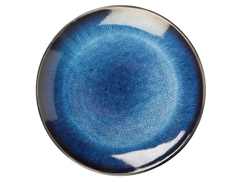 Talerz deserowy Galaxy ceramiczny niebieski 46528