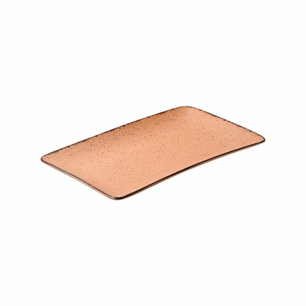 Talerz do serwowania 27x16 cm Terra salmon porcelanowy pomarańczowy 854764