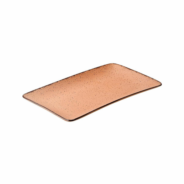 Talerz do serwowania 31x21 cm Terra salmon porcelanowy pomarańczowy 854768