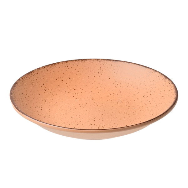 Talerz głęboki 23 cm Terra Salmon porcelana pomarańczowy okrągły obiadowy 853988