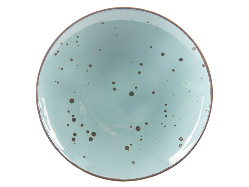 Talerz głęboki Cottage Tiffany porcelanowy 650 ml zielono-złoty 46347