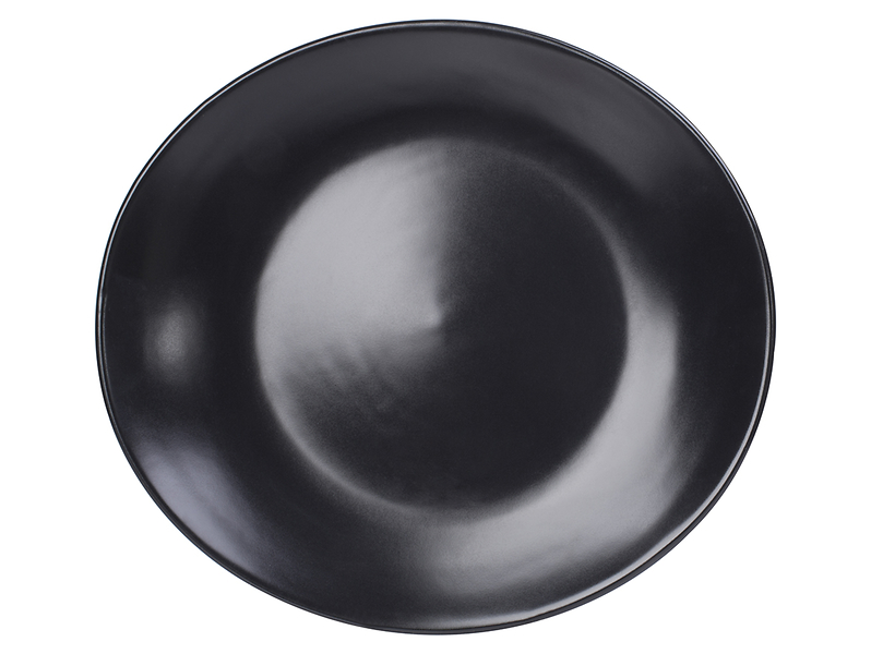 Talerz głęboki Magma porcelitowy 26 cm czarny 24048