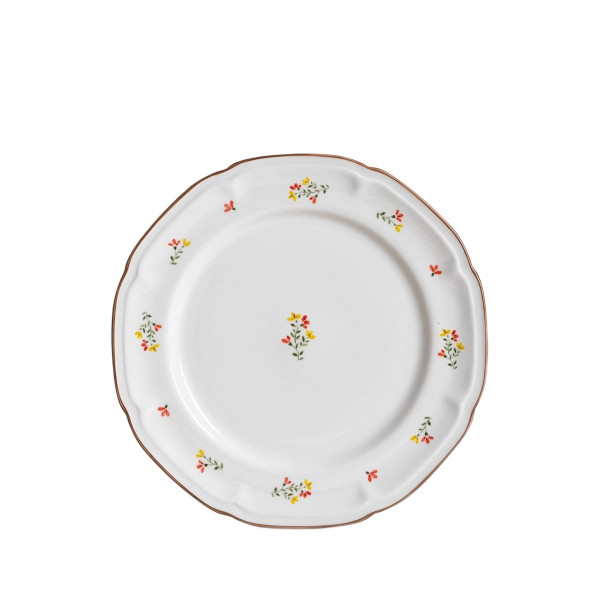 Talerz GRETA obiadowy z kwiatuszkami 27 cm HOMLA 955452