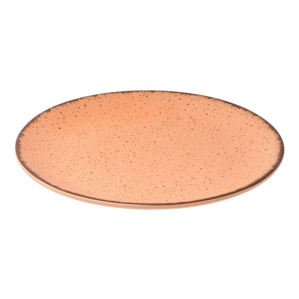 Talerz obiadowy 27 cm Terra Salmon porcelana pomarańczowy okrągły duży 853975