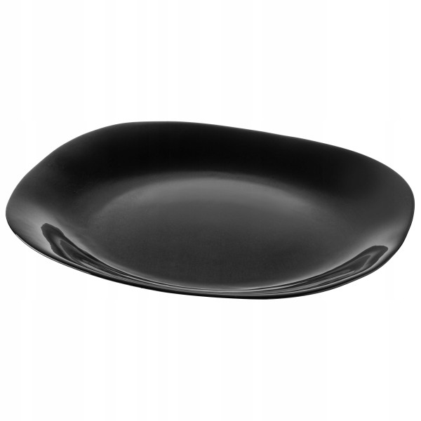 Talerz Obiadowy 28cm Płytki Czarny Talerze 6szt 121687