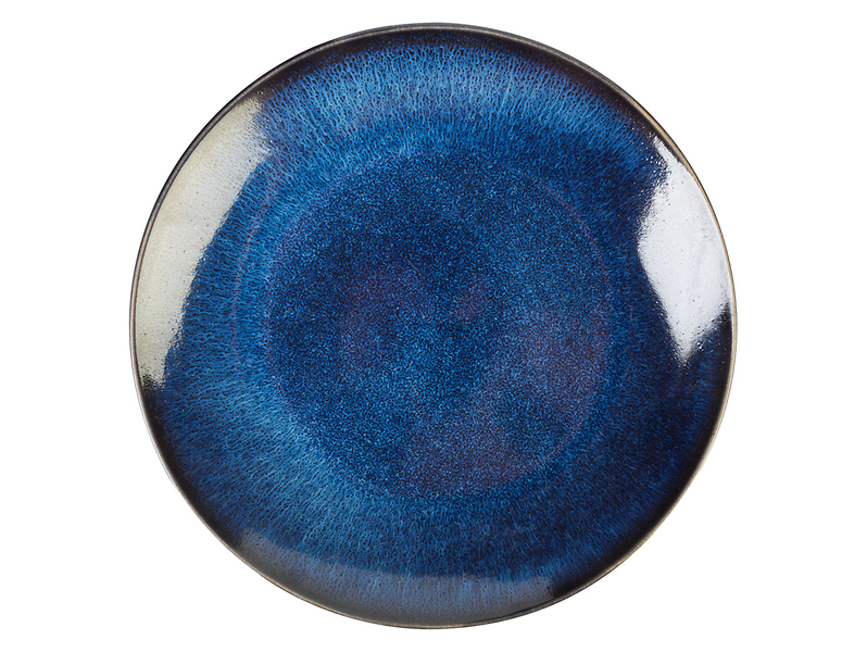 Talerz obiadowy Galaxy ceramiczny niebieski 46527