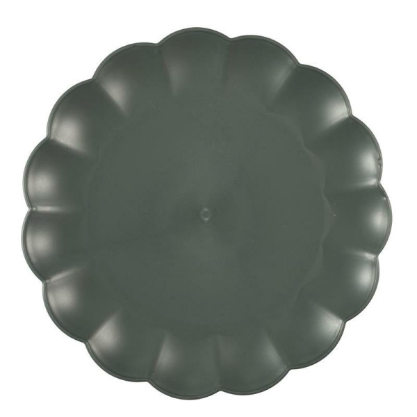 TALERZ OBIADOWY Iris 25,5 cm szary ciemny Z TWORZYWA PP 652437