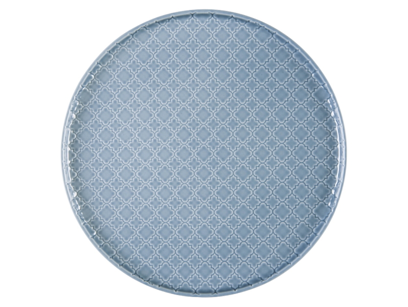 Talerz obiadowy Marrakesz ceramiczny niebieski 40032