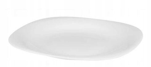 Talerz obiadowy płytki kwadratowy biały 28 cm Quadro 465974