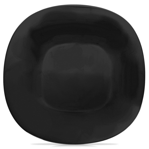 Talerz obiadowy płytki szklany czarny LUNA 26,5 cm 797390