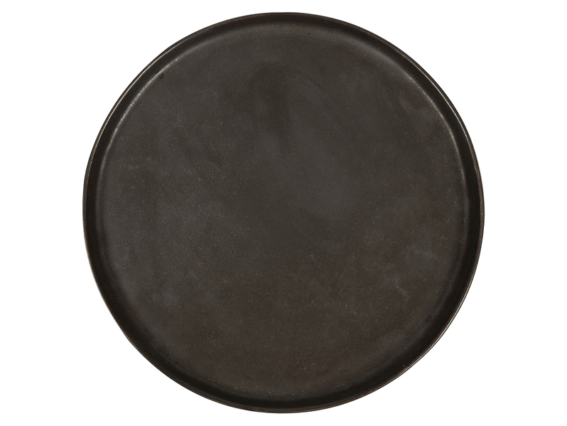 Talerz obiadowy Vulcano ceramiczny szary 42958