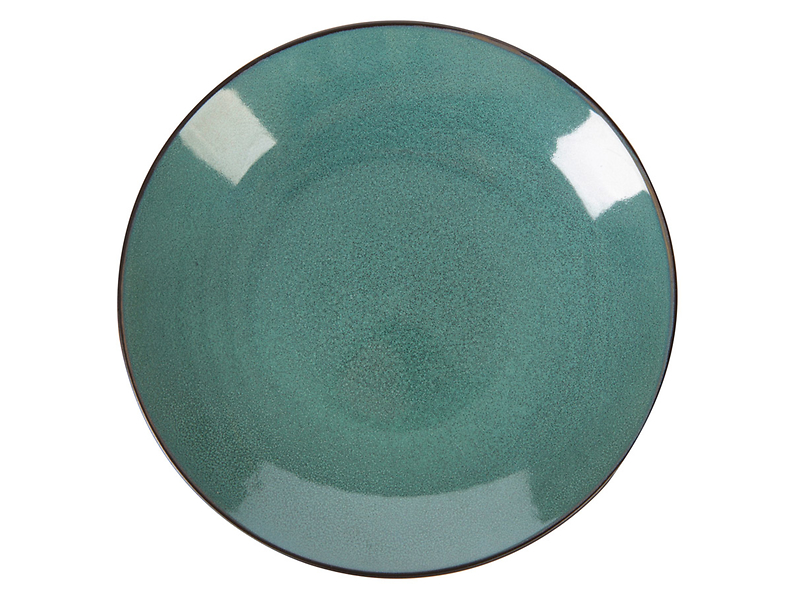 Talerz obiadowy Wabi Sabi Jadeite ceramiczny zielony 42025