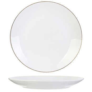 Talerz Pearl Gold 27cm biały 386450