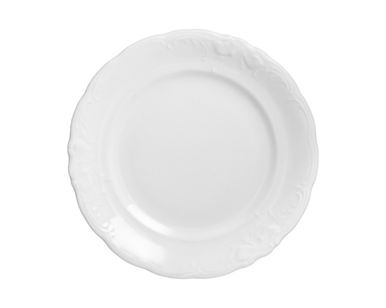 Talerz płytki 24 cm Fryderyka Biała C001 344046