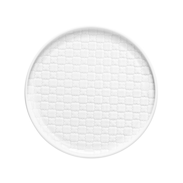 Talerz płytki okrągły 17,5 cm Marrakesz biały LB16 (000T) 348616