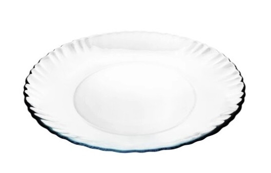 Talerz płytki szklany deserowy przezroczysty 19 cm 465978