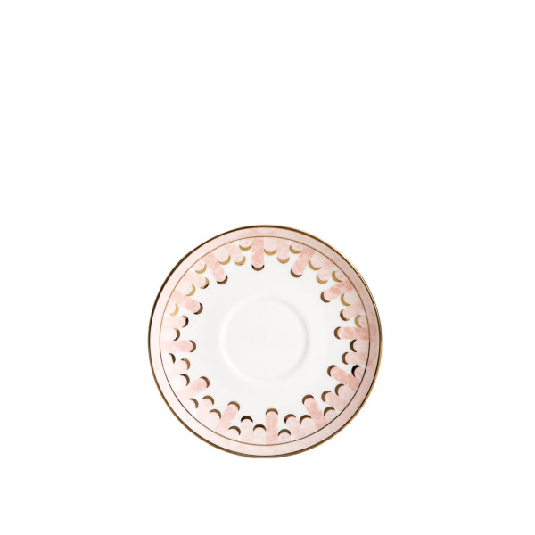 Talerz RUMA ze złotą obwódką 15 cm HOMLA 916969