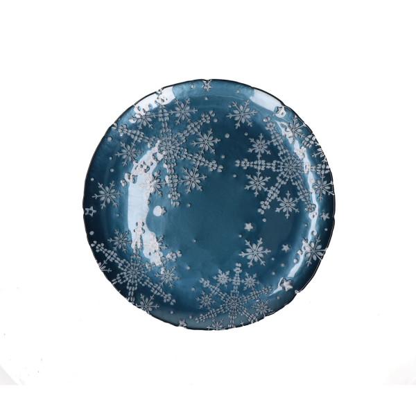 Talerz świąteczny Ilprimofiocco - Granatowy, 32 cm 671821