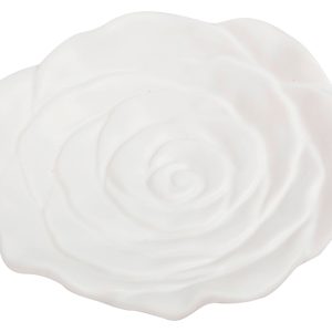Talerzyk dekoracyjny ceramiczny 10,5 cm biały 41264