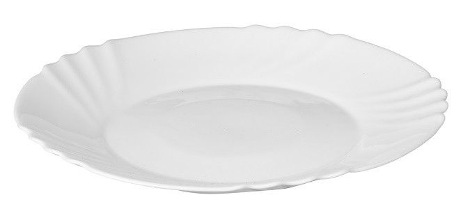 Talerzyk Deserowy Talerz Na Ciasto Biały 20cm 1szt 160755