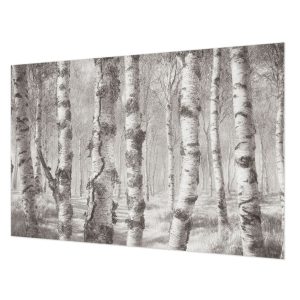 Tapeta Brzozowy las pastelowa do sypialni flizelina 104×70 1025105