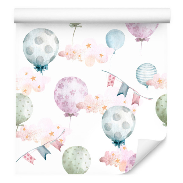 Tapeta Dla Dzieci Pastelowe Balony W Stylu Boho 246160