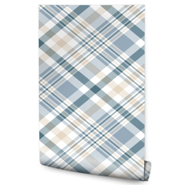 Tapeta Do Salonu Klasyczna KRATA Minimalistyczny Wzór 246088