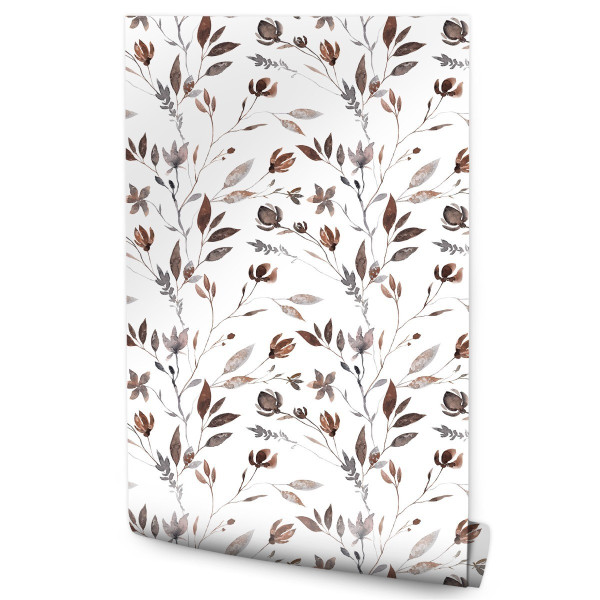 Tapeta Do Salonu Liście W Stylu Boho 246155