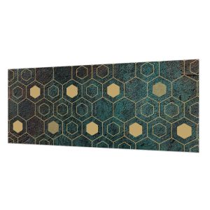 Tapeta Geometryczne heksagony wytrzymała odporna na uv salon 250×104 1025190