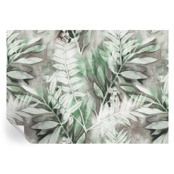 Tapeta samoprzylepna Akwarelowe liście 208x146 Tulup 967047