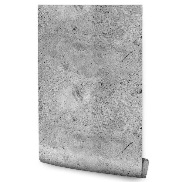 Tapeta Szary Tynk Imitacja Betonu 102679