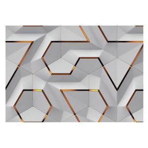 Tapeta Trójwymiarowe wzory imitacja płytek wodoodporna 208×146 1024840