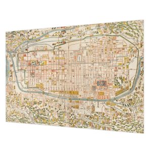 Tapeta Zabytkowa mapa las we mgle flizelina premium 312×219 1025043